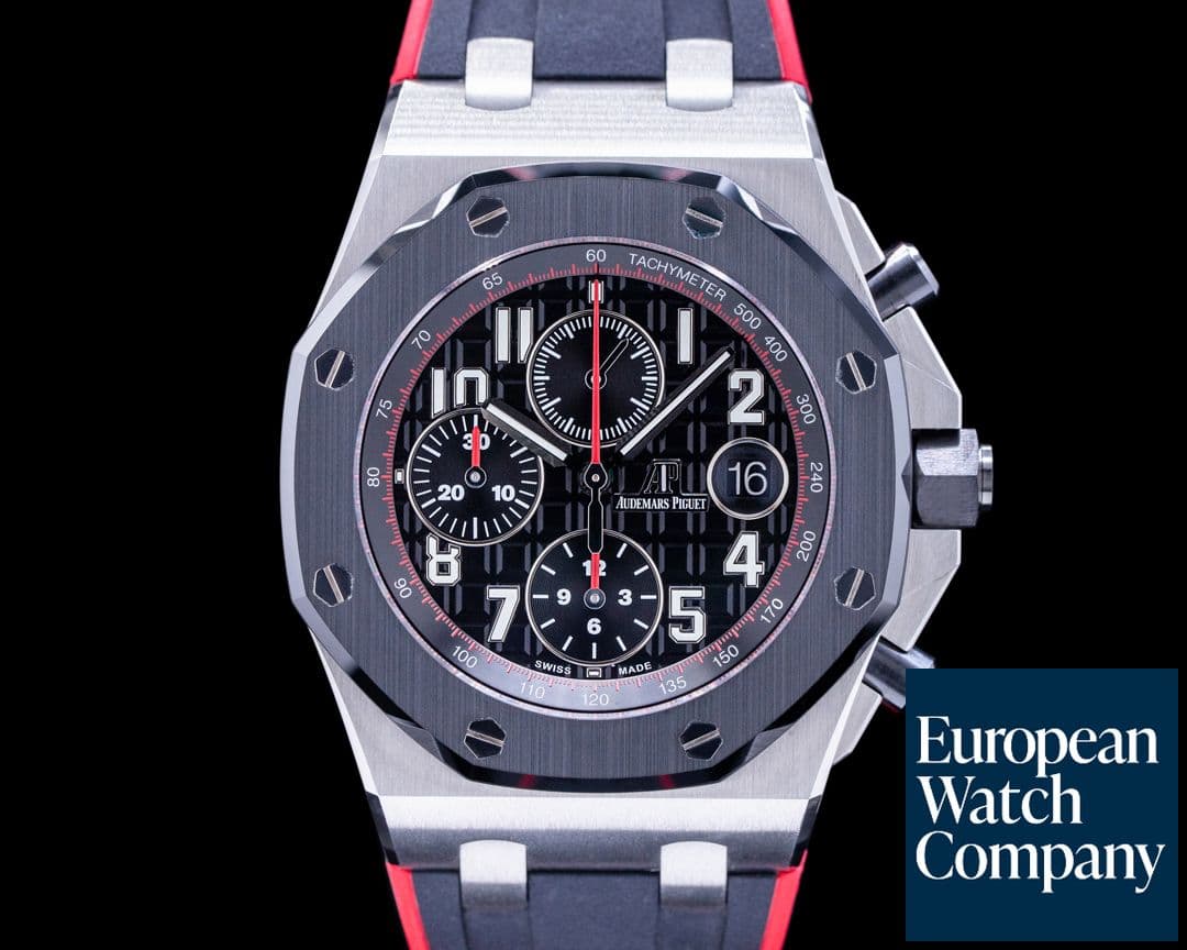 Image of Audemars Piguet Royal Oak Offshore Chronograph "Vampire" SS / Ceramic bezel