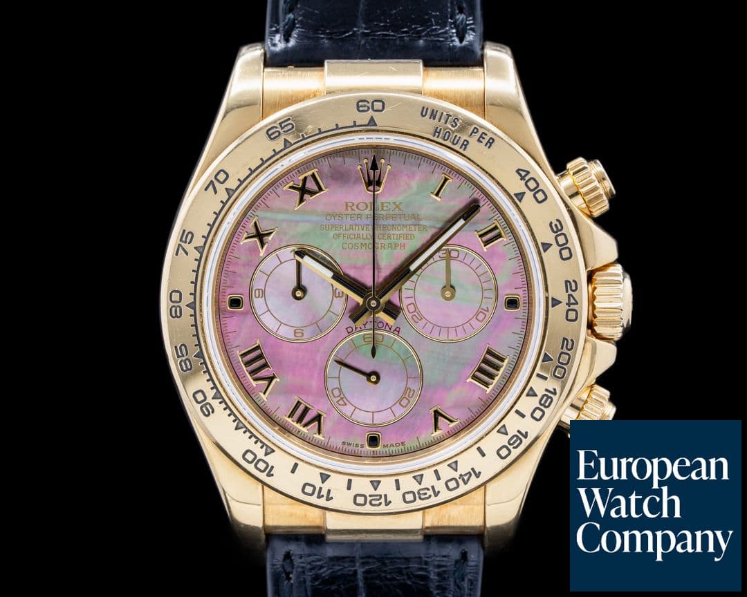 Image of Rolex Daytona 116518 18K Yellow Gold / Tahitian MOP Dial 