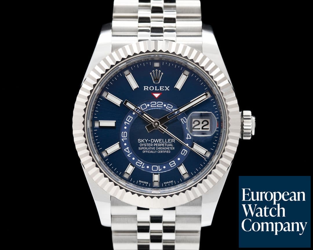 Image of Rolex Sky Dweller 326934 Steel Blue SS / Jubilee