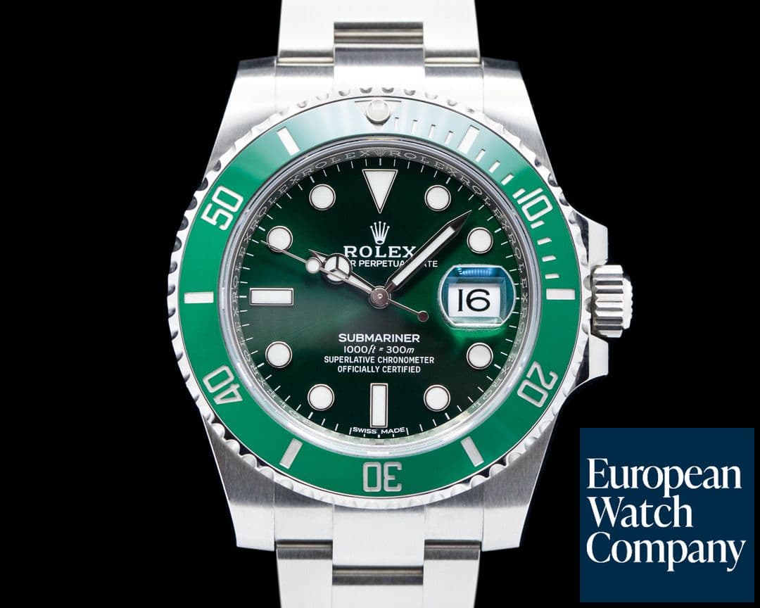 Image of Rolex Submariner "Hulk" Green Ceramic Bezel Green Dial SS 