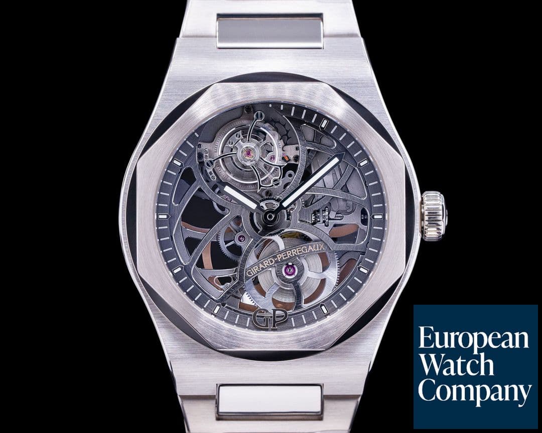 Image of Girard Perregaux Laureato Flying Tourbillon Skeleton 18k White Gold UNWORN