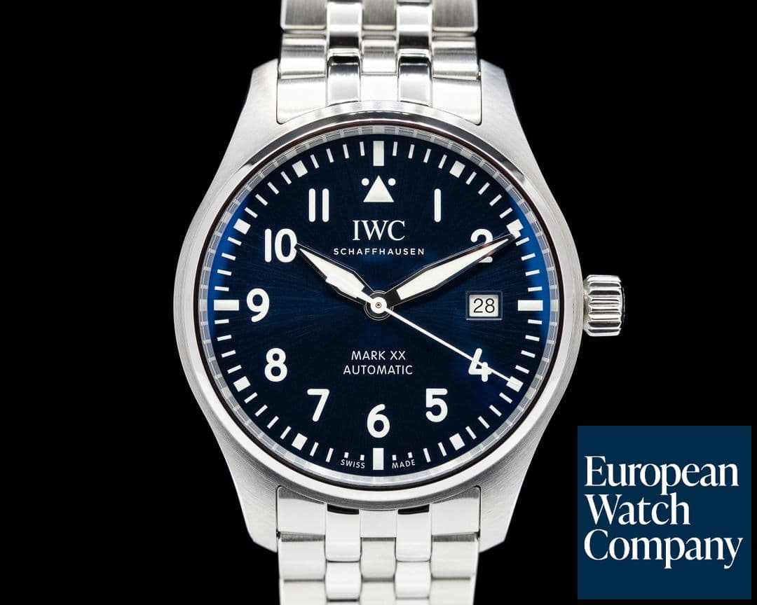 Image of IWC Mark XX SS Bracelet Blue Dial