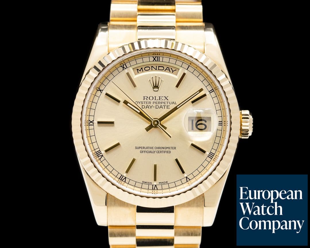 Image of Rolex Day Date President 118238 Champagne Dial 18K Yellow Gold