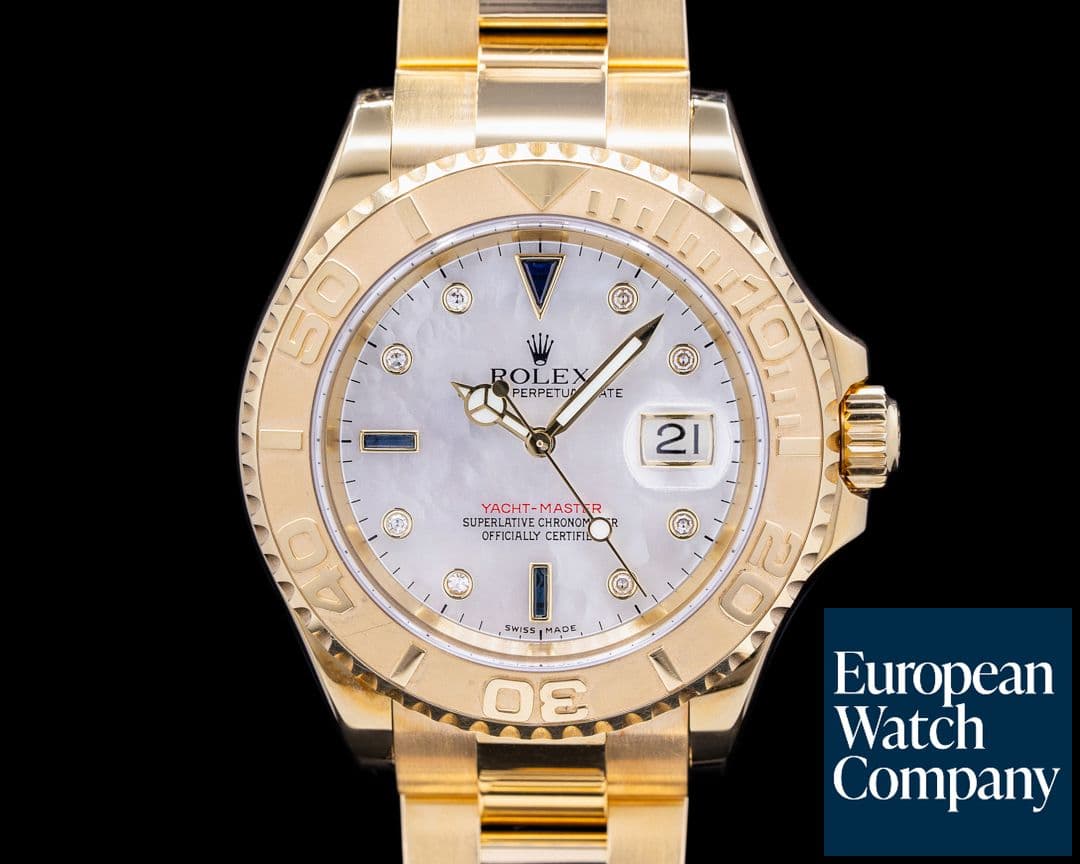 Image of Rolex Yacht Master 16628 MOP Dial 18K Yellow Gold