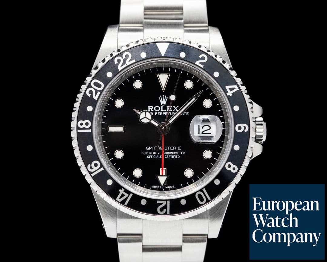 Image of Rolex GMT Master II SS Black Bezel FRESH SERVICE