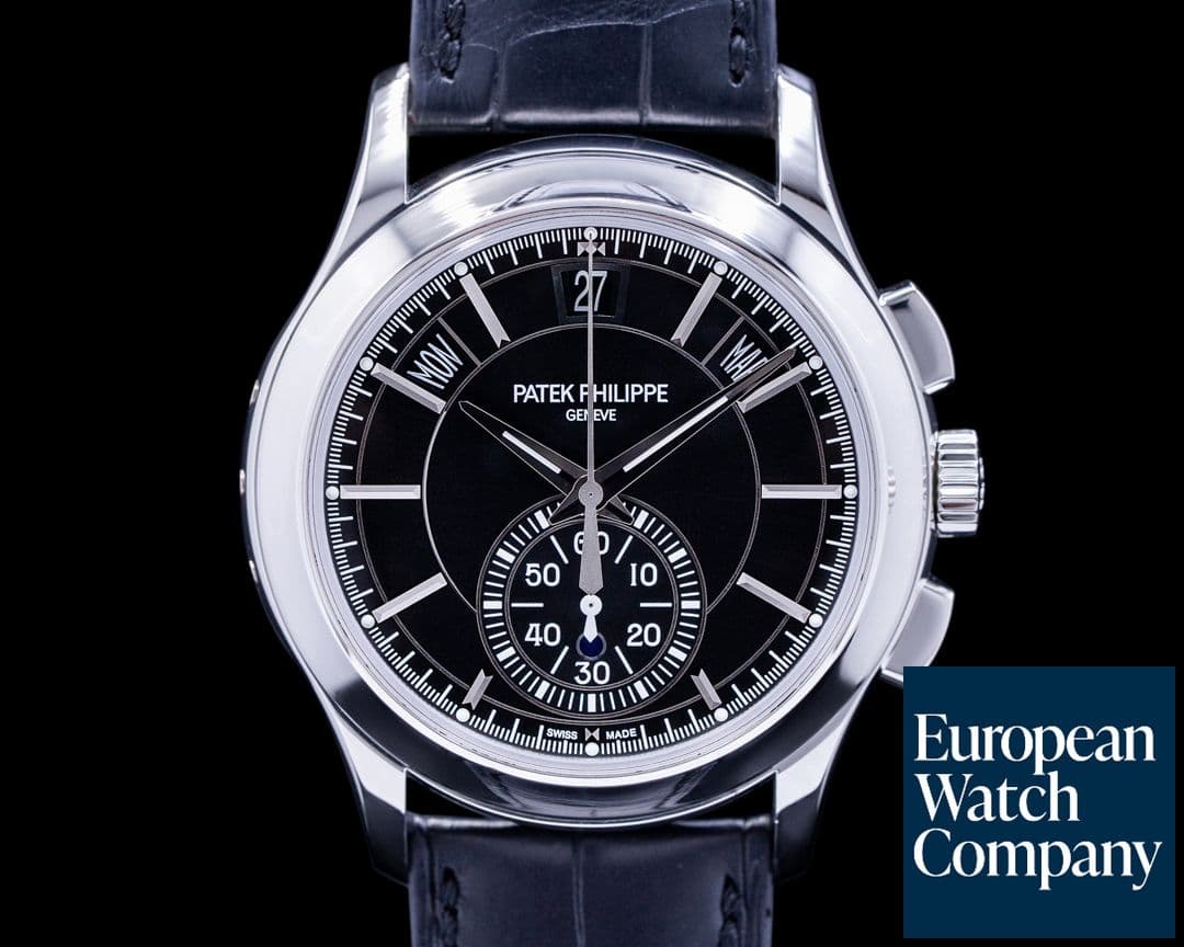 Image of Patek Philippe Chronograph Annual 5905P Calendar Platinum / Black Dial 