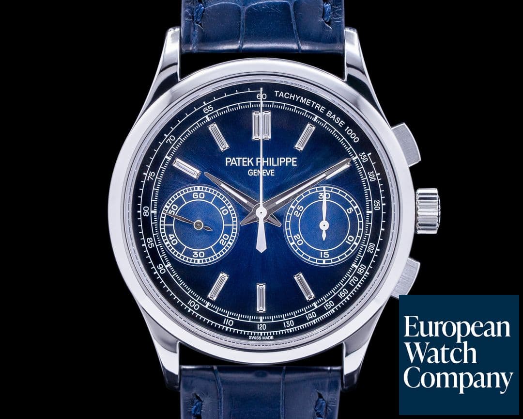 Image of Patek Philippe Chronograph Platinum 5170P Blue Diamond Dial