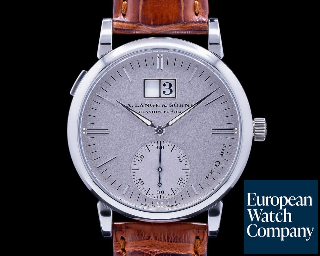 Image of A. Lange and Sohne Langematik 308.025 Sax-O-Mat Big Date Automatic Platinum 