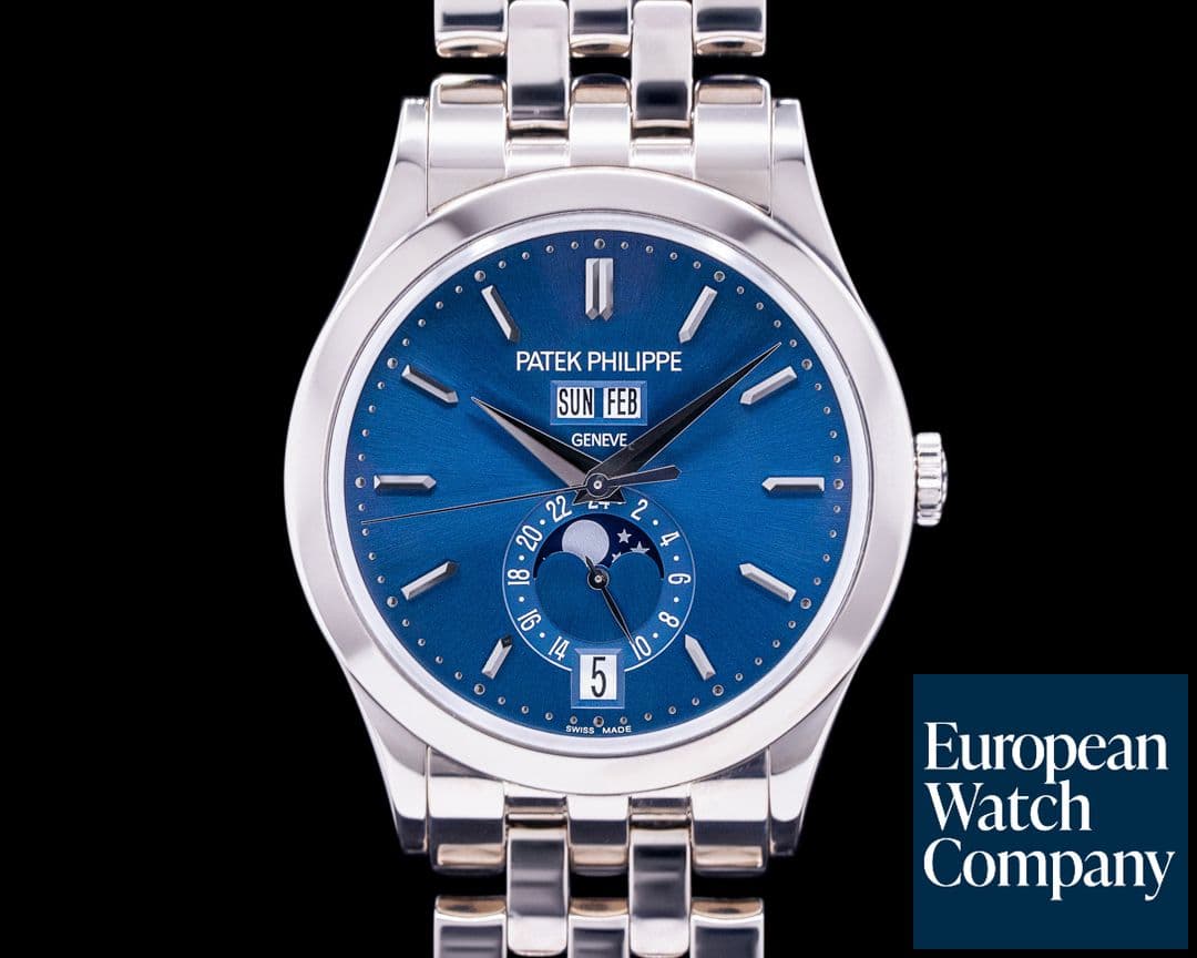 Image of Patek Philippe Annual Calendar 5396/1G Blue Dial 18K White Gold / Bracelet