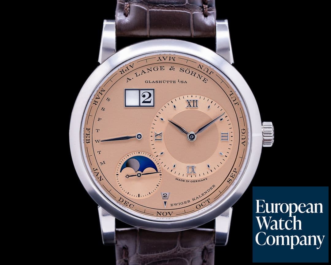 Image of A. Lange and Sohne Lange 1 Perpetual Calendar 345.056E 18k White Gold LIMITED UNWORN