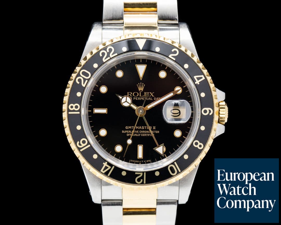 Image of Rolex GMT Master II 18K / SS Black Dial