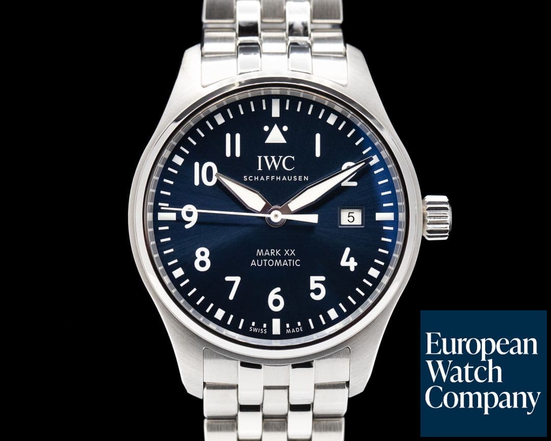 Image of IWC Mark XX SS Bracelet Blue Dial