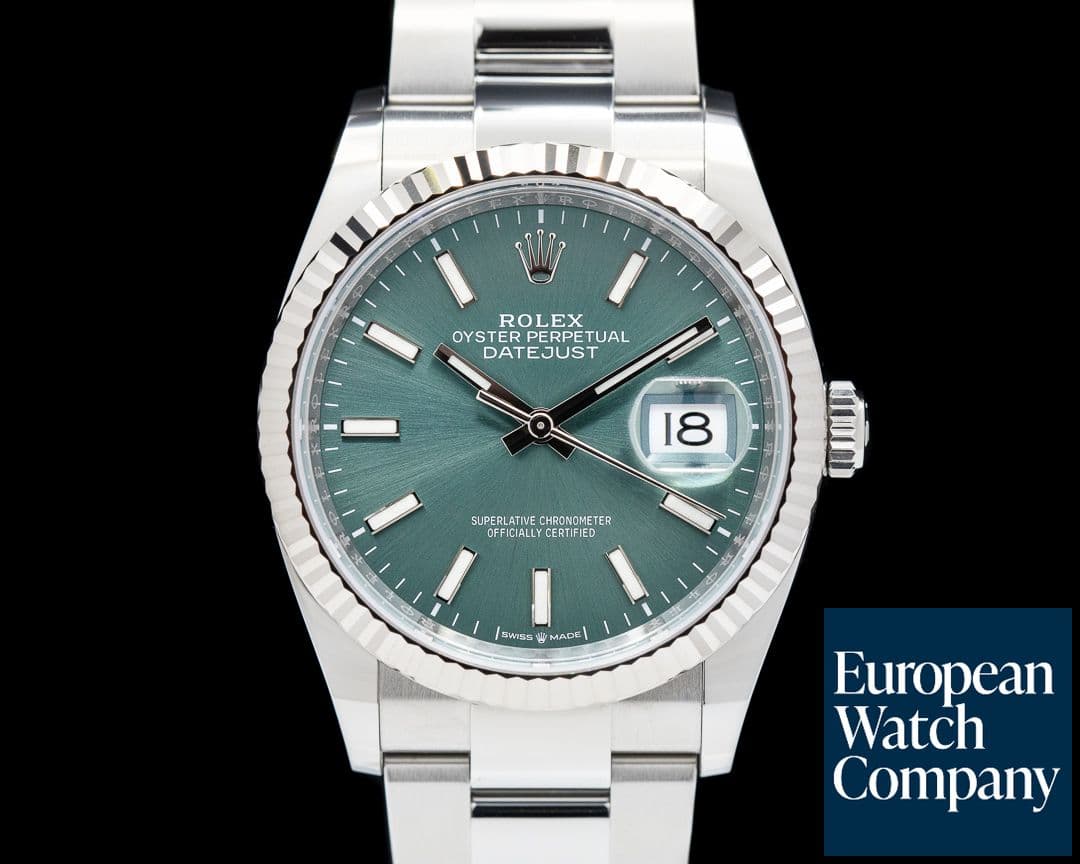 Image of Rolex Datejust "Mint" Stick Dial / Oyster Bracelet 2022