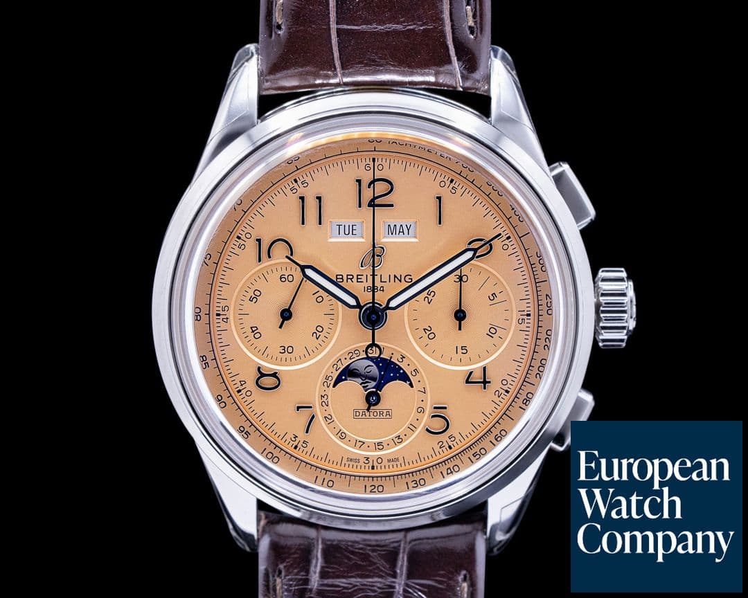 Image of Breitling Premier B25 Datora Salmon Dial UNWORN