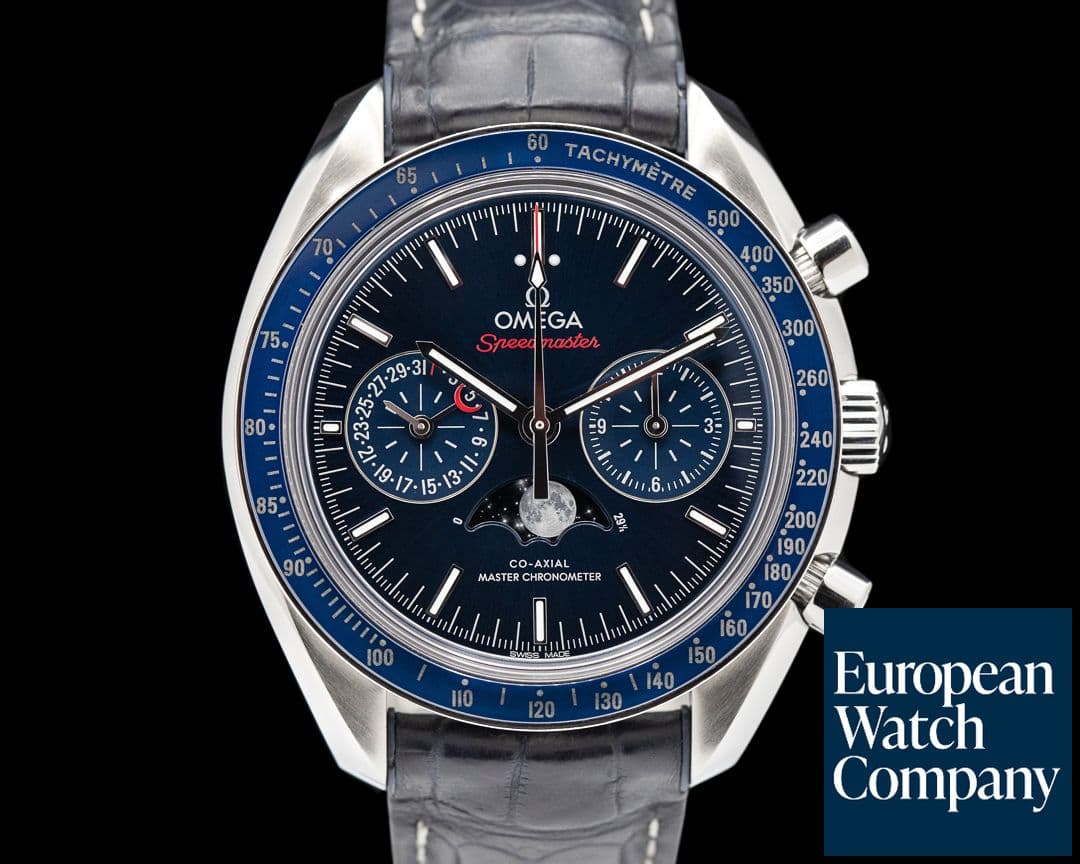 Image of Omega Speedmaster Automatic Moon Blue Dial