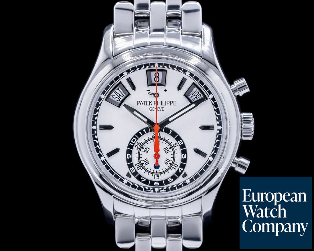 Image of Patek Philippe Annual Calendar 5960 Chronograph SS Silver Dial