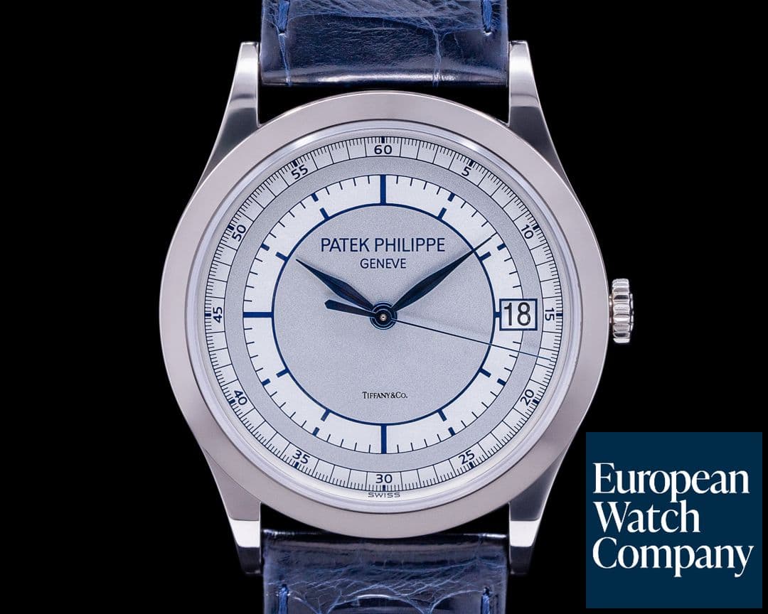 Image of Patek Philippe Calatrava 18K 5296G White Gold Sector Dial TIFFANY & CO