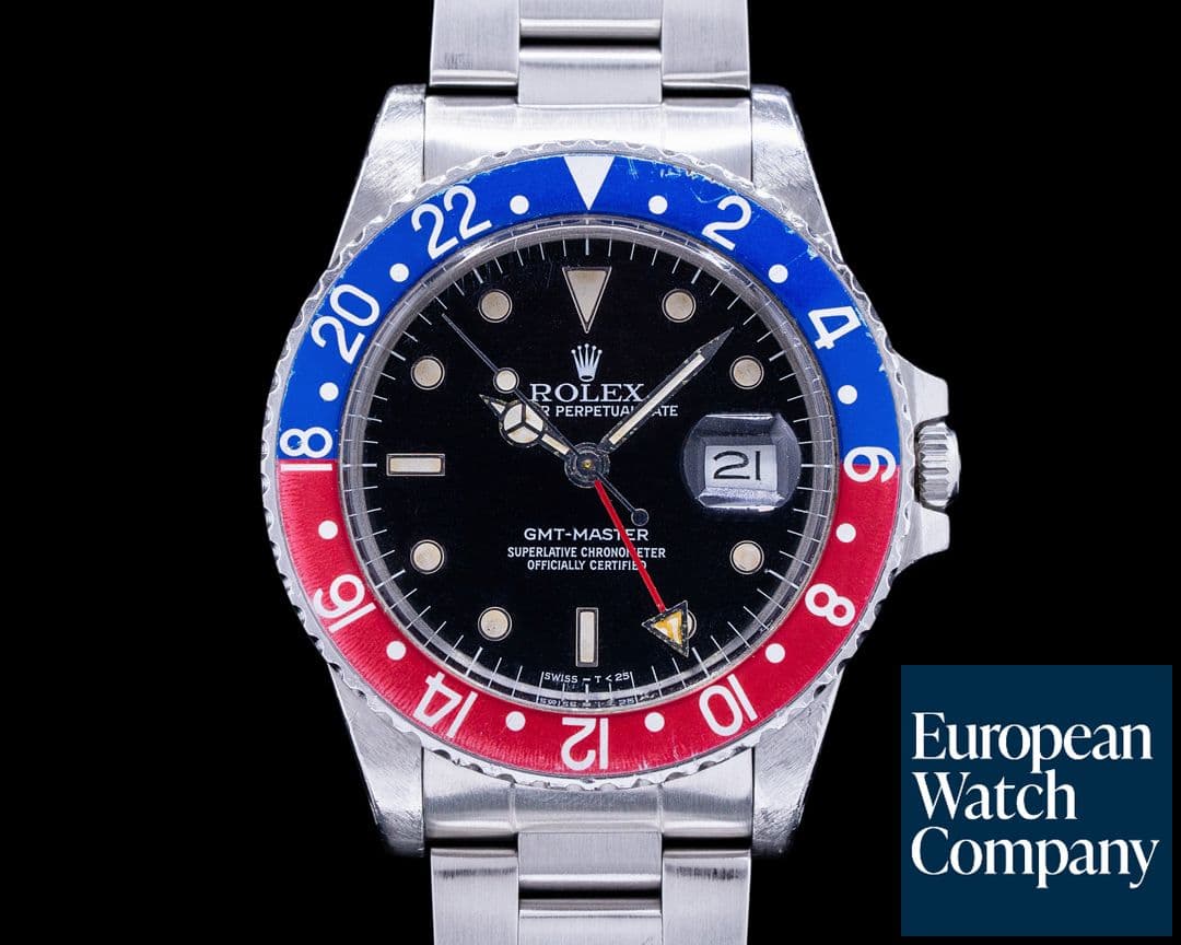 Image of Rolex GMT Master 16750 SS Pepsi Bezel NICE c. 1985