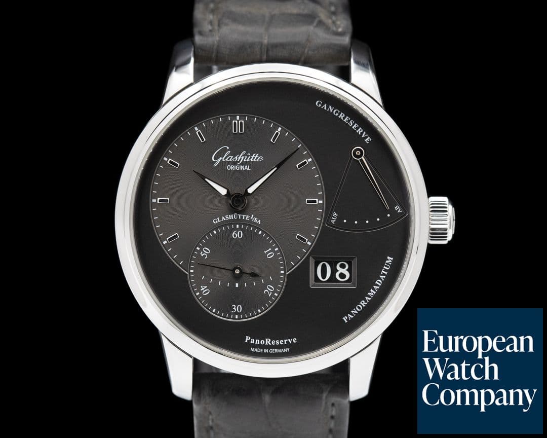 Image of Glashutte Original PanoReserve Manual Wind Grey Dial SS