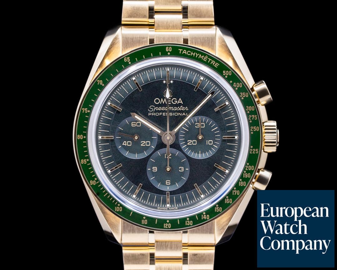 Image of Omega Speedmaster Moonwatch Professional "Moonshine" Green Dial UNWORN