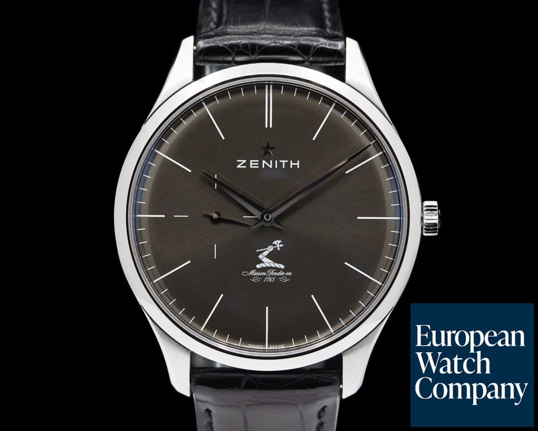 Image of Zenith Elite Ultra Thin Grey Dial SS / Strap
