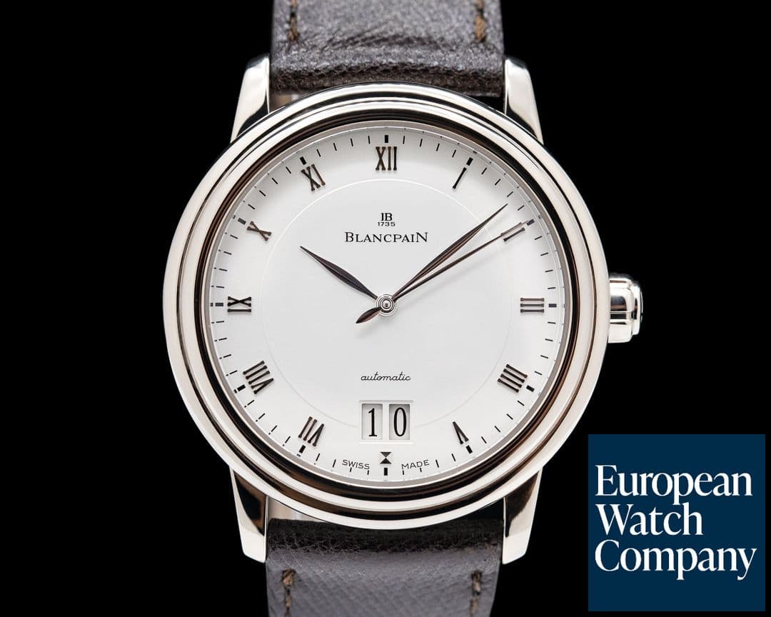 Image of Blancpain Villeret Automatic Ultra Slim Big Date White Gold 