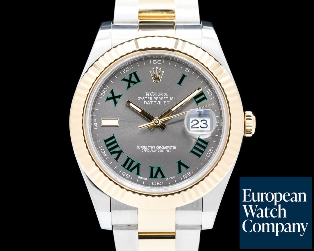 Image of Rolex Datejust II Grey Dial/Wimbledon  18K / SS 