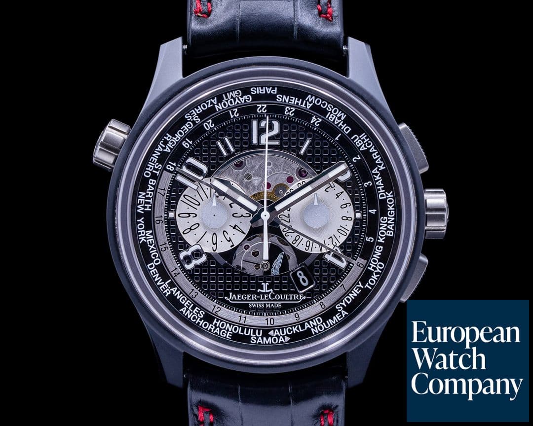 Image of Jaeger LeCoultre AMVOX5 World Chonograph Aston Martin Ceramic / Titanium