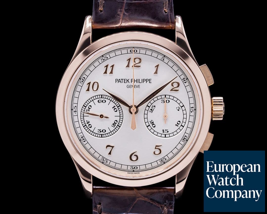 Image of Patek Philippe Chronograph 5170 18K Rose Gold Silver Dial 