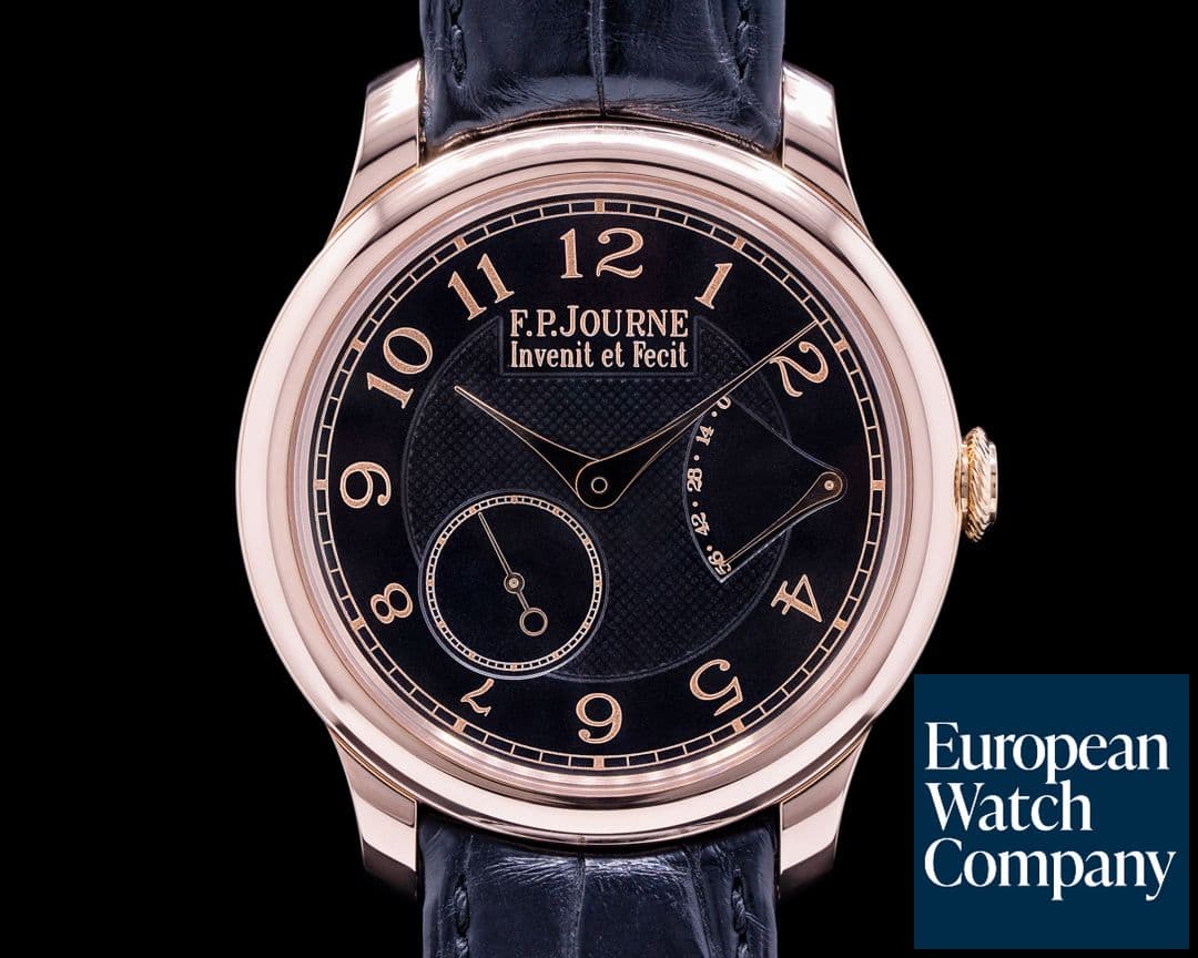 Image of F. P. Journe Chronometre Souverain 18k Rose Gold Black Dial BOUTIQUE EDITION