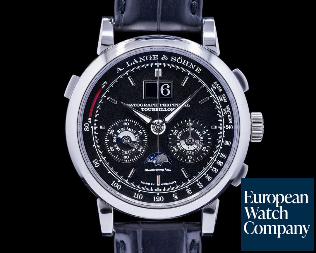 Image of A. Lange and Sohne Datograph Perpetual 740.036 Calendar Tourbillon Chrono Platinum 