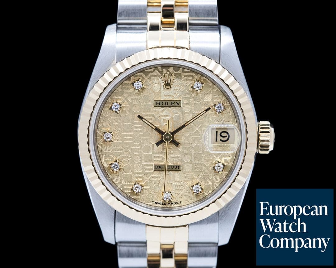 Image of Rolex Oyster Perpetual Datejust Champagne Jubilee Dial / Diamonds