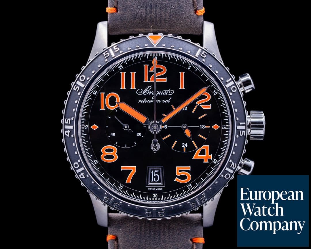 Image of Breguet Type XXI Flyback Titanium Black Dial 