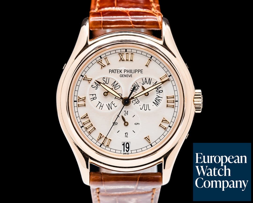 Image of Patek Philippe Annual Calendar 5035R 18K Rose Gold Silver Dial 