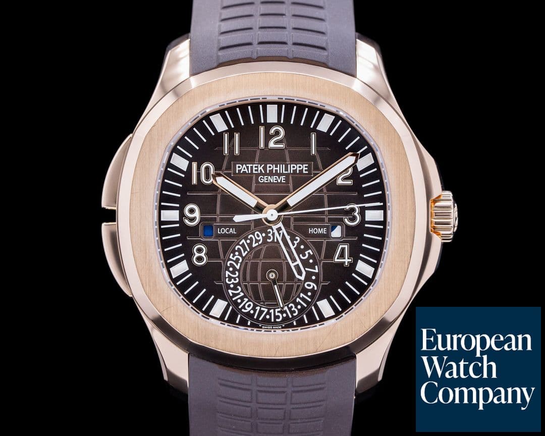Image of Patek Philippe Aquanaut 5164R Travel Time Rose Gold / Rubber