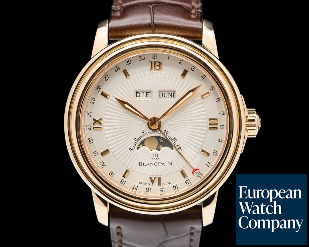 Image of Blancpain Leman Complete Calendar Moon Limited 18K Rose Gold 