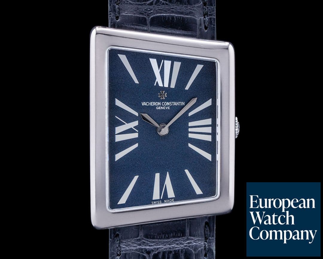 Image of Vacheron Constantin 1972 Asymetric 37010 White Gold Navy Dial RARE