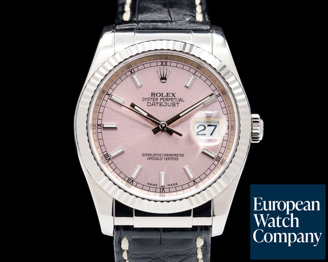 Image of Rolex Datejust 18k WG Pink Dial