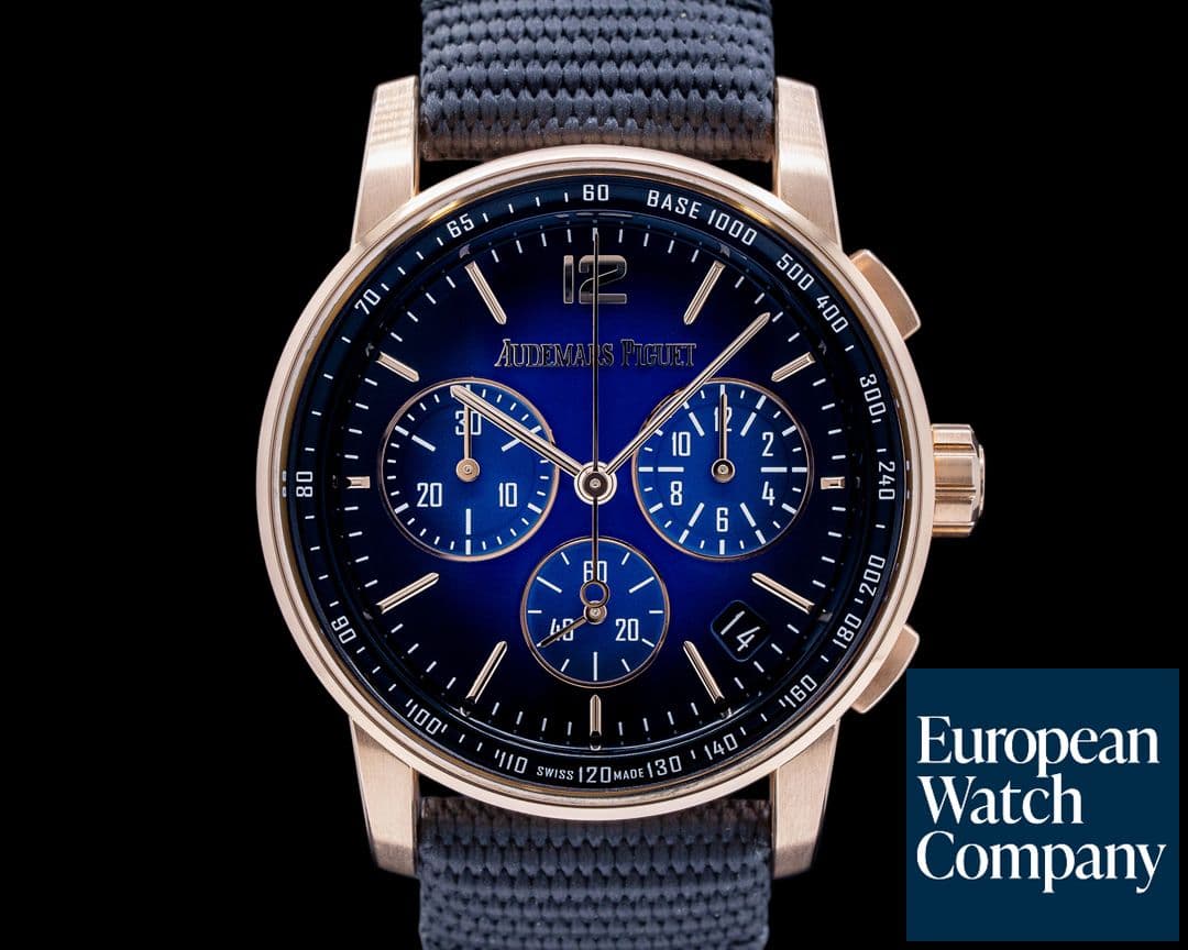 Image of Audemars Piguet Code 11:59 Chronograph Blue Dial Rose Gold
