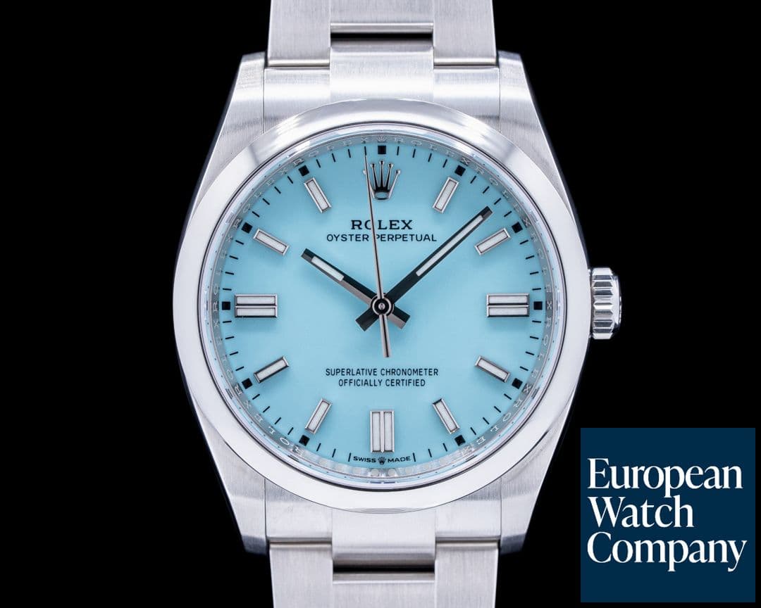 Image of Rolex Oyster Perpetual 126000 36MM SS TURQUOISE BLUE