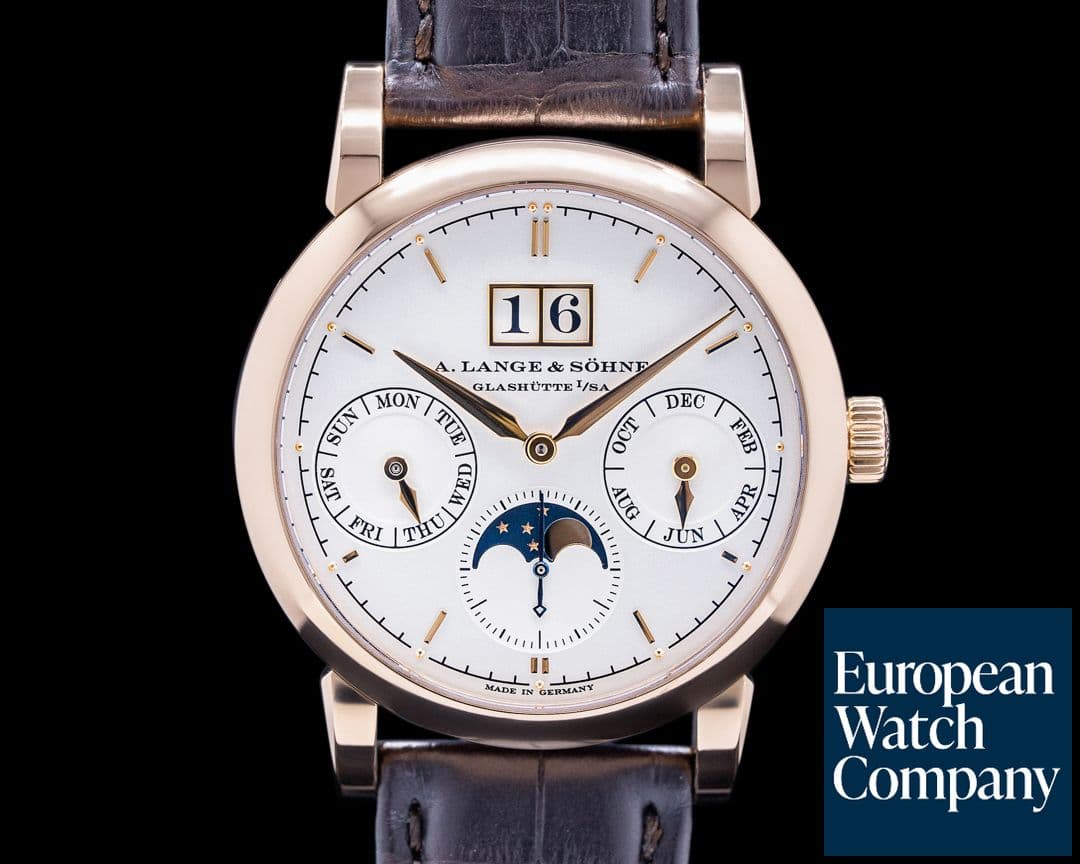 Image of A. Lange and Sohne Saxonia Annual Calendar 330.032 18K Rose Gold 
