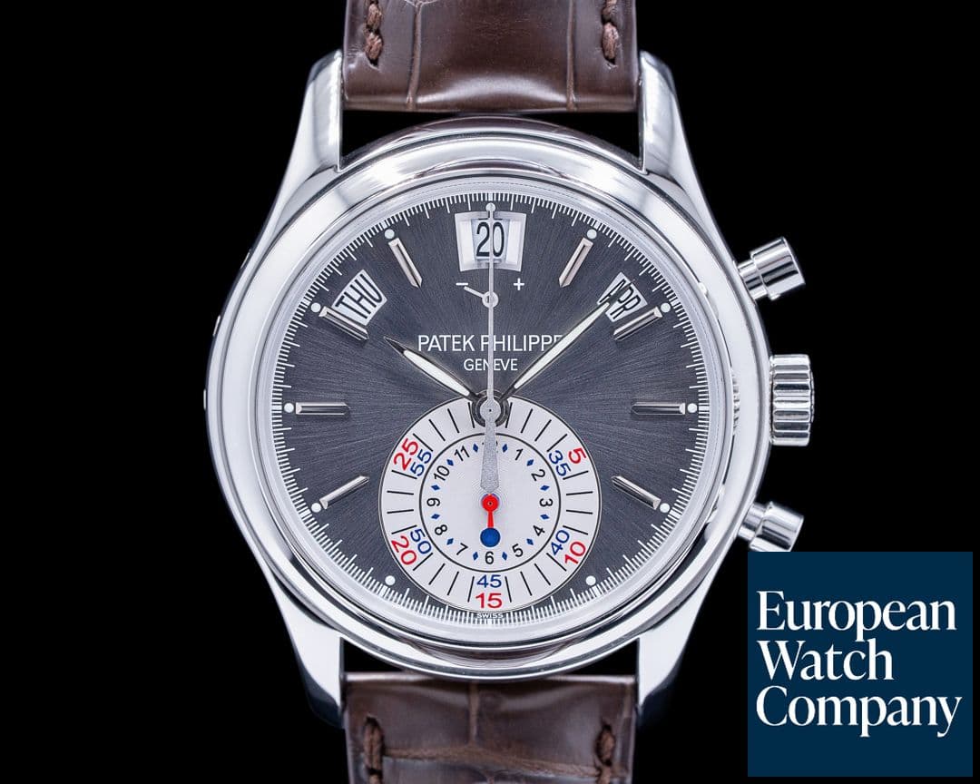 Image of Patek Philippe Annual Calendar 5960P Chronograph Platinum Grey Dial 