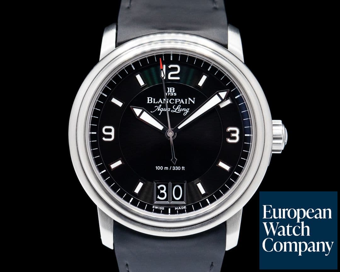 Image of Blancpain Aqualung SS Big Date SS Rubber Strap 