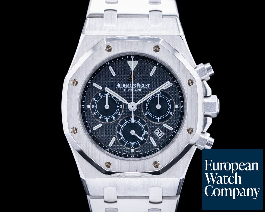 Image of Audemars Piguet Royal Oak Chronograph Blue Dial SS "Kasparov"