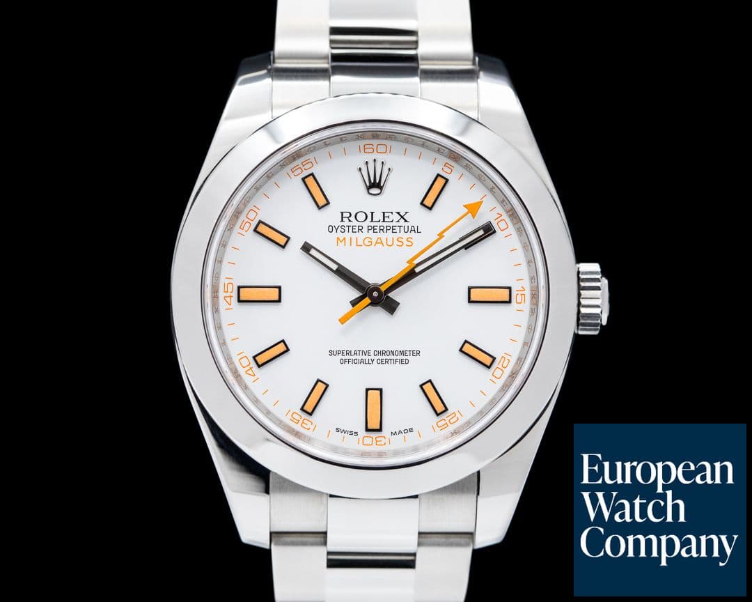 Image of Rolex Milgauss SS White Dial 116400