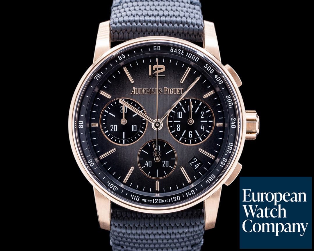 Image of Audemars Piguet Code 11:59 Chronograph 18k Rose Gold / Ceramic Smoked Grey Dial