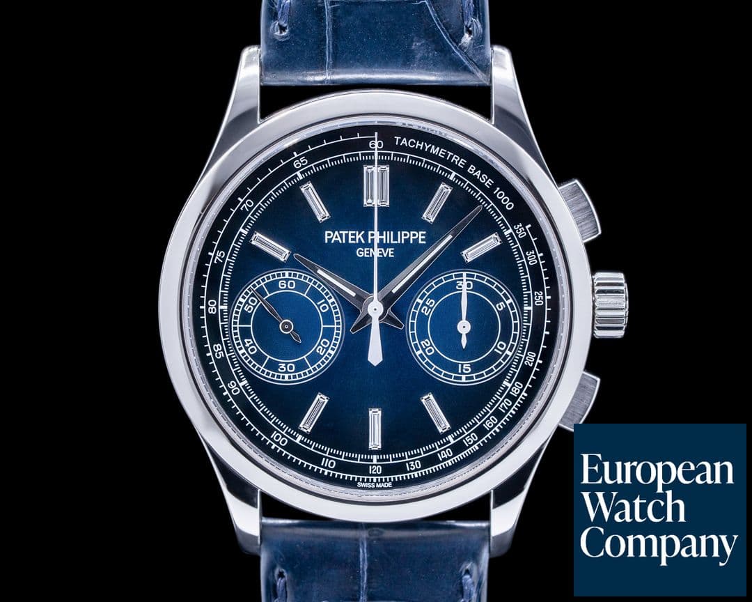 Image of Patek Philippe Chronograph Platinum 5170P Blue Diamond Dial