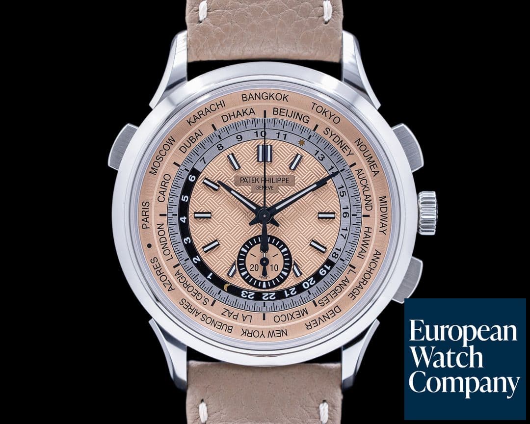 Image of Patek Philippe World Time 5935A Chronograph SS Salmon Dial