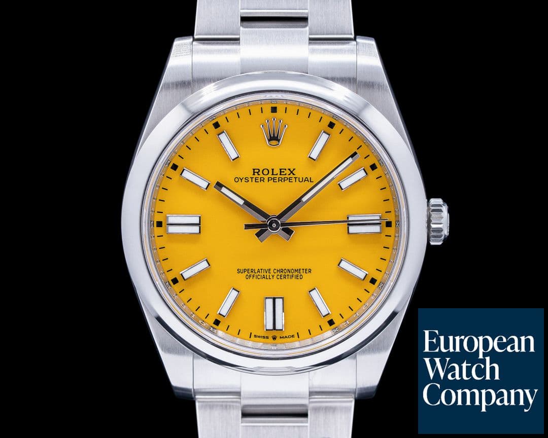 Image of Rolex Oyster Perpetual 124300 41mm SS / Yellow Dial 