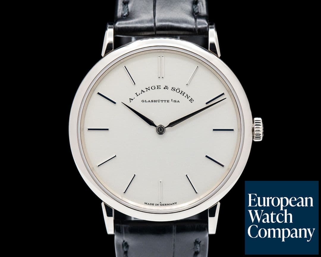 Image of A. Lange and Sohne Saxonia Thin Manual Wind 201.027 18K White Gold